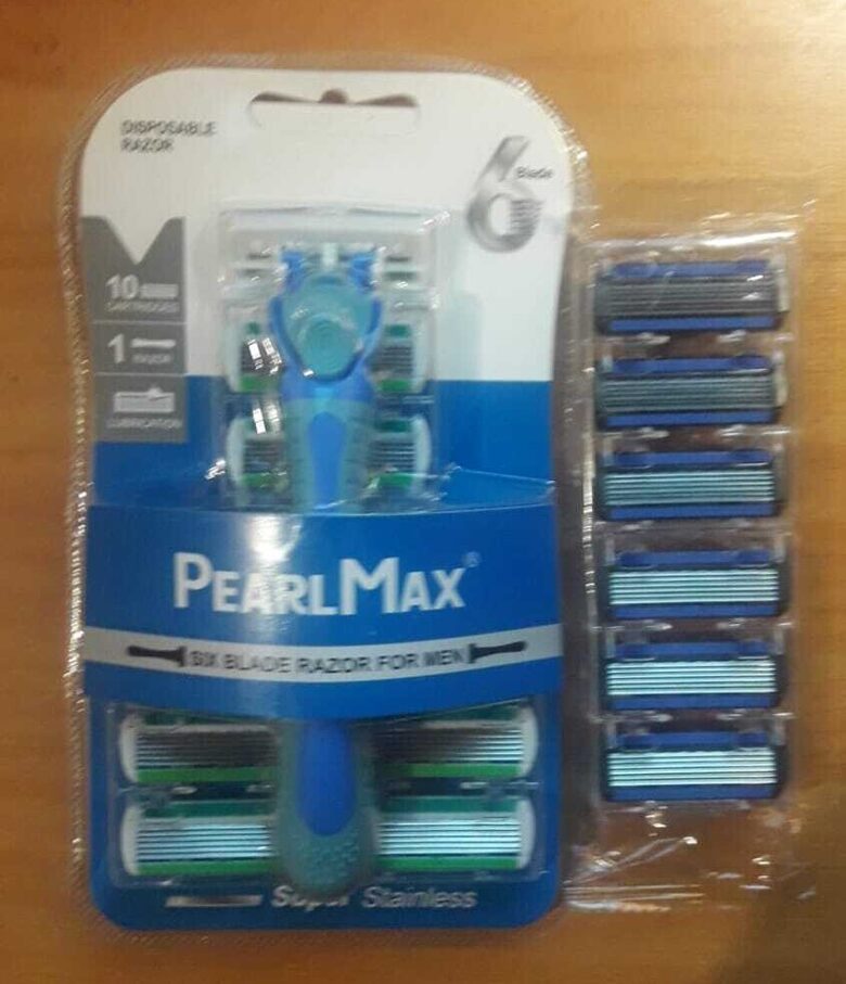  AKCIJA 5,90 €| 6 asmeņu skuveklis –  Skūšanās piederumi ,  Vīriešu kosmētika  